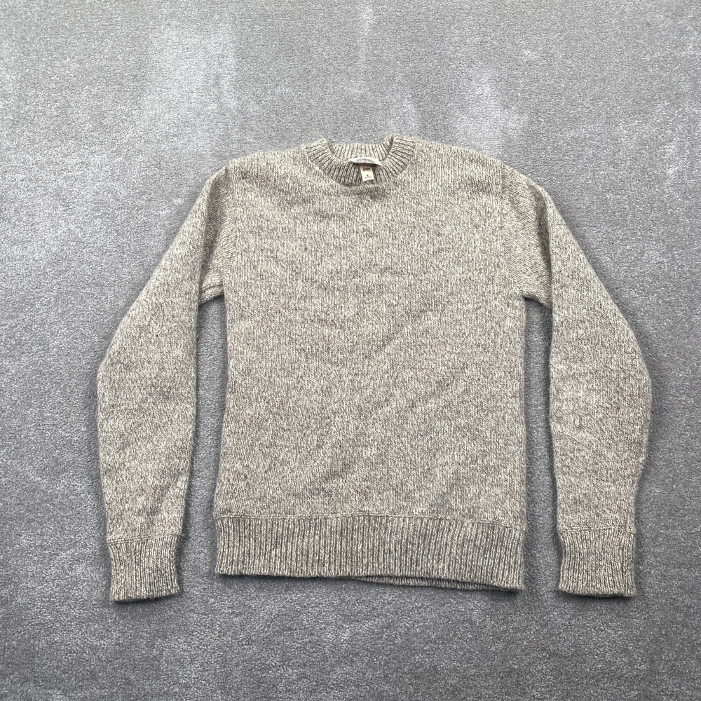 Vintage Saugatuck Dry Goods Company Wool Knit Crewneck Sweater Size L Oatmeal